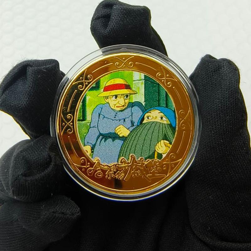 Castle coins, commemorative medals, collectible gifts, anime merchandise figurines