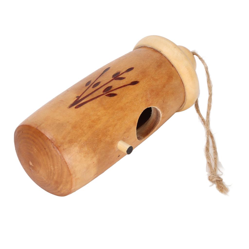 Wooden Hummingbird House Outside Hanging Wooden Hummingbird House for Indoor Outdoor Garden Decor Quadrate Bottom