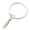 10/50Pcs Key Ring Chain Gold Color Silver Color 25/30Mm Round Split Metal Key Chain Diy Keychain Keyrings