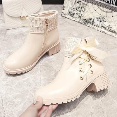 Maogu Leather Lace Up Motorcycle Boot Casual Shoes Lady Booties Female Footwear 2024 Autumn Women Ankle Boots Zapatos De Mujer