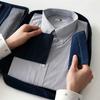 Waterproof Oxford Cloth Garment Folder for Travel Men's Shirt Storage Bag with Tie Outdoor Portable Anti-Wrinkle Compression Clothes Organizer