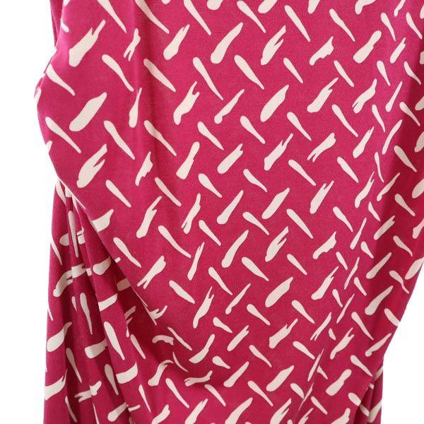 Diane von Furstenberg Heldekkende håndtak Uten ermer Ett stykke 2 Rosa Kvinner Brukt