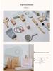 Korean Style Wooden Makeup Play Set: Pretend Eyeshadow, Powder, Lipstick, Perfume, Hair Accessories.