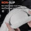 Suitable for Fiat Long Plush Steering Wheel Cover, Fashionable Autumn and Winter Warm Non-Slip Protective Cover, Suitable for Topolino 600 Hybrid