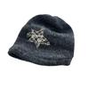 New Classic Embroidered Five-pointed Star Knitted Hat Thickened Thermal Pullover Hat Autumn and Winter Cold Hat Street Trend