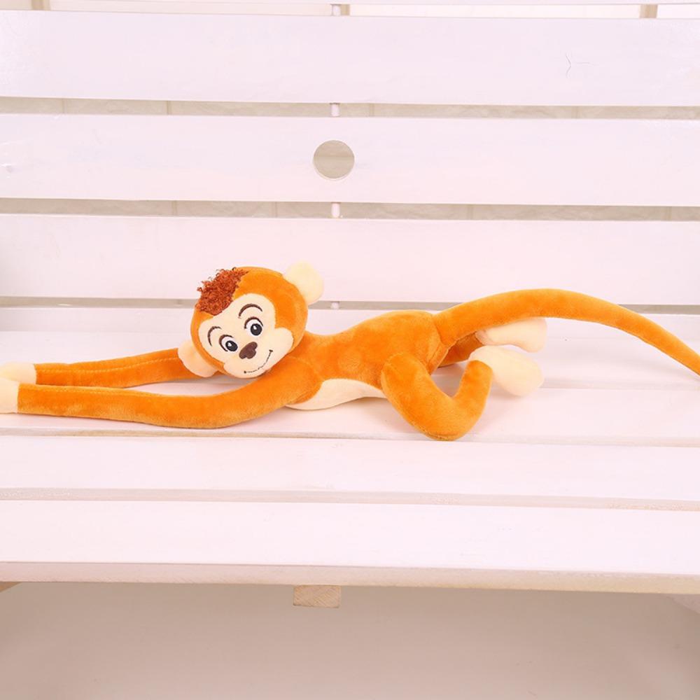 Kawaii Premium Plush Long Arm Ape Monkey Cartoon Animal Size 70cm Monkey Plush Toy Soft Hanging Stuffed Doll Kids Toy