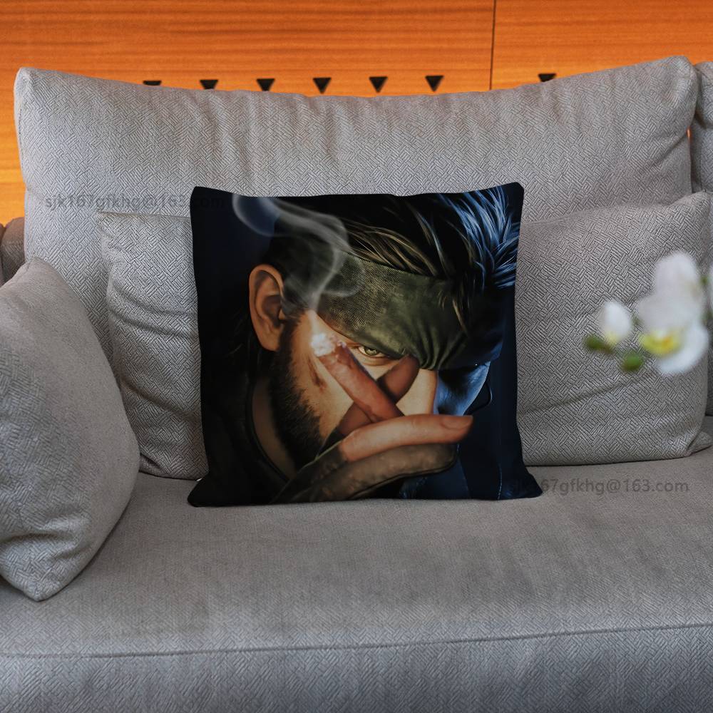 M-Metal Gear Solid Raiden Kissenbezug lässiger Stil Dekoration, geeignet für Heimdekoration (Kissenkern ausgenommen)