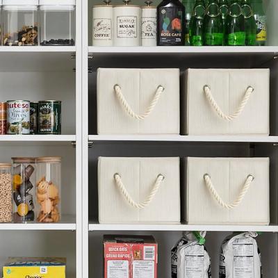 1pc Clothes Storage Basket Foldable Sundry Organizers Toys Books Large Capacity Storage Box Classified Wardrobe Organizers