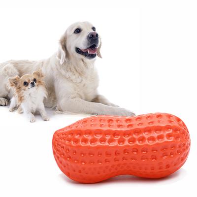 Let's Play Squeak Big Dog Welpenspielzeug Nose Work Erdnusstyp, Orange, 2 Stück