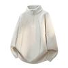 Men's Solid Color Woolen Half-Zip Stand Collar Sweater - Autumn/Winter 2025 Knit Pullover