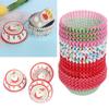 Pastry Tools Baking Mold Santa Claus Christmas Cupcake Wrappers Muffin Cases Cake Paper Cups