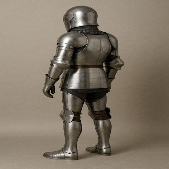 Tragbarer Mittelalterlicher Ritter Rüstungsanzug 22 Gauge Stahl, Cosplay LARP