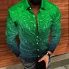 Men's Printed Long Sleeve Shirts Casual Loose Printed Long Sleeve Shirts