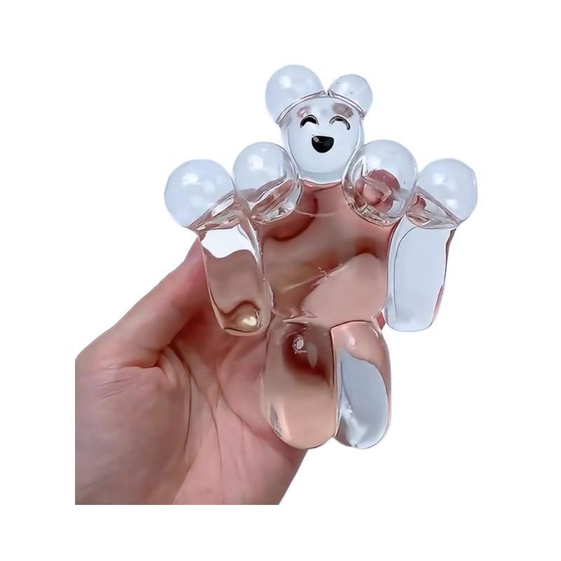 1Pcs Cute Super Soft Slow Rebound Water Sense Cartoon Toys Transparent Jelly Robot Squeeze Toy Kawaii Stress-Relieving Gift