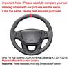 For Kia Sorento 2009-2014 Cadenza K7 2015 Hand Sewing Car Steering Wheel Cover