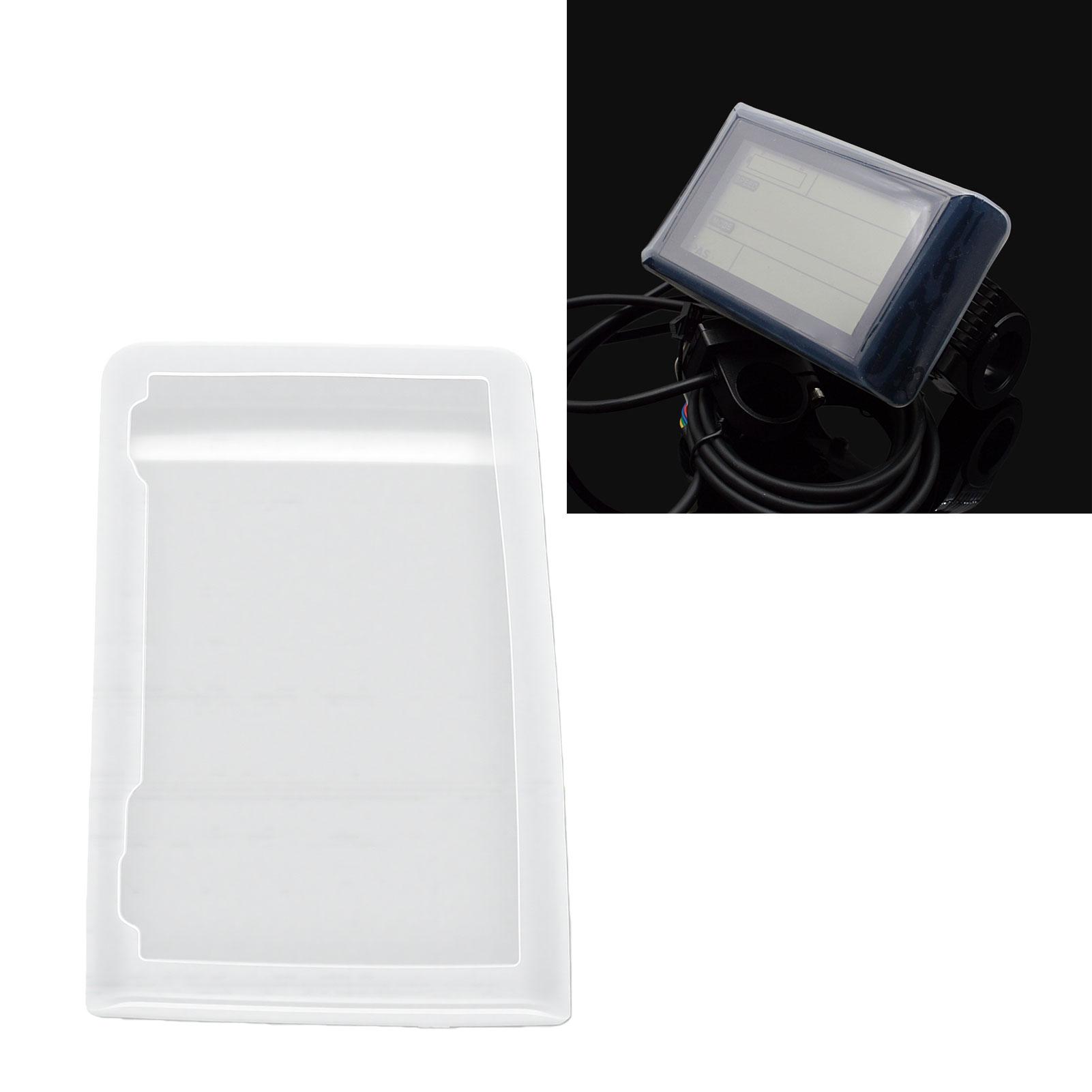 LCD Display Cover voor Elektrische Fiets voor SW900, Siliconen Schermbeschermer met en , 4,5x2,6x0,8 inch Transparant Cover voor E-Bike