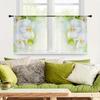 2pcs Elegant White Orchid Curtains: Suitable for Bedroom/Daily Use, Soft and Tranquil Wind Wearing Rod Cotton Curtains