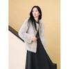 JOOOZE Elegant Round Neck Faux Fur Coat