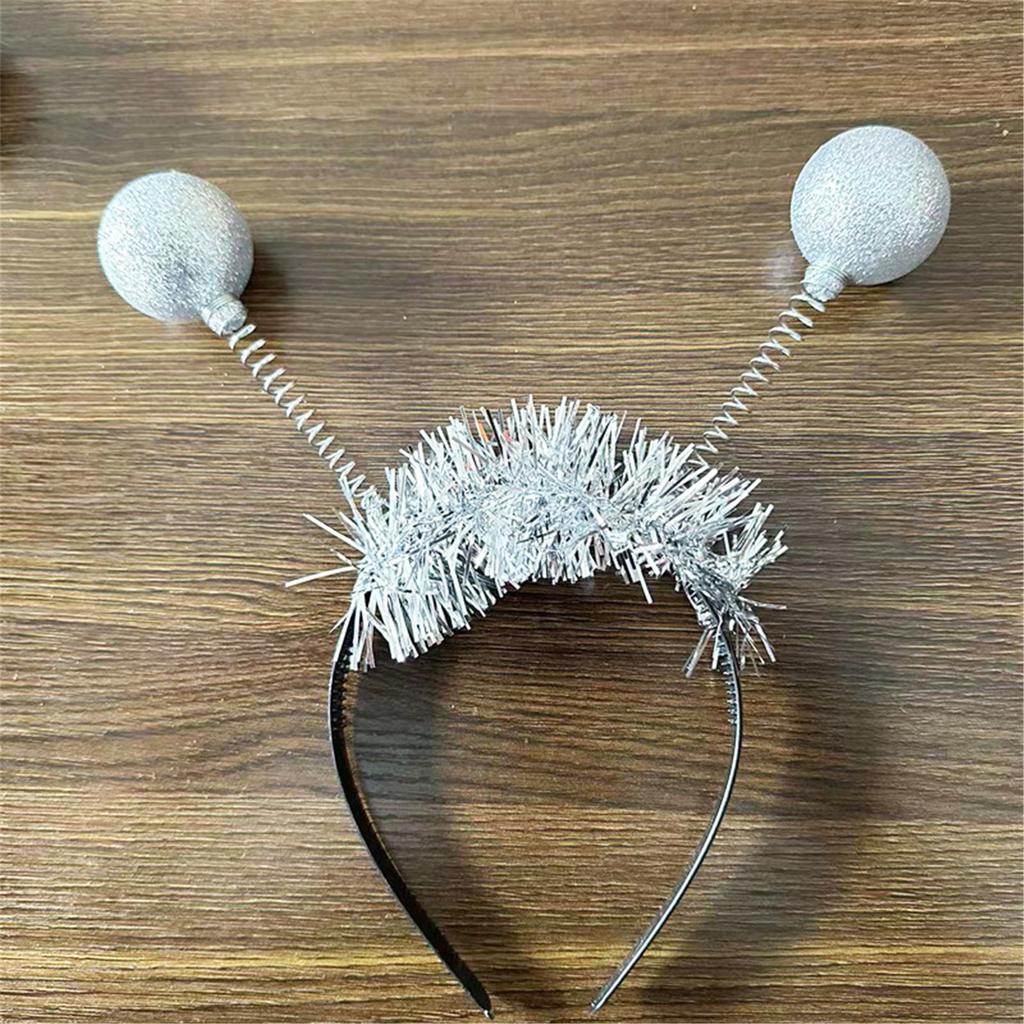 Shimmering Disco Ball Party Headband Novelty Funky Hairhoop Sequined Hairhoop for Adult Kids Music Festival Accessories