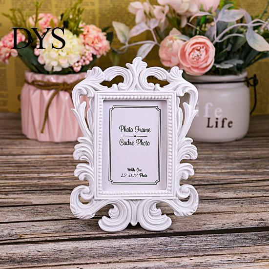 Picture Frame Baroque Rectangle Family Decoration Resin Vintage Classic Desktop Photo List Home Decor