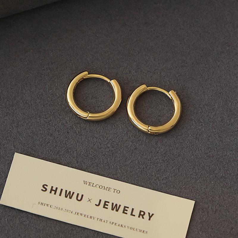 Rose Story Liu Yifei Style Large Hoop Earrings - Trendy Women s Fashion Accessories