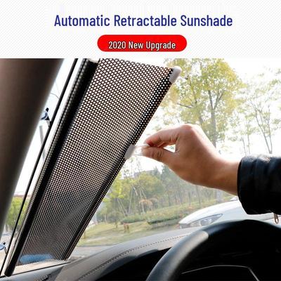 Automatic Car Window Roller Sunshade and Retractable Front Windshield Curtain
