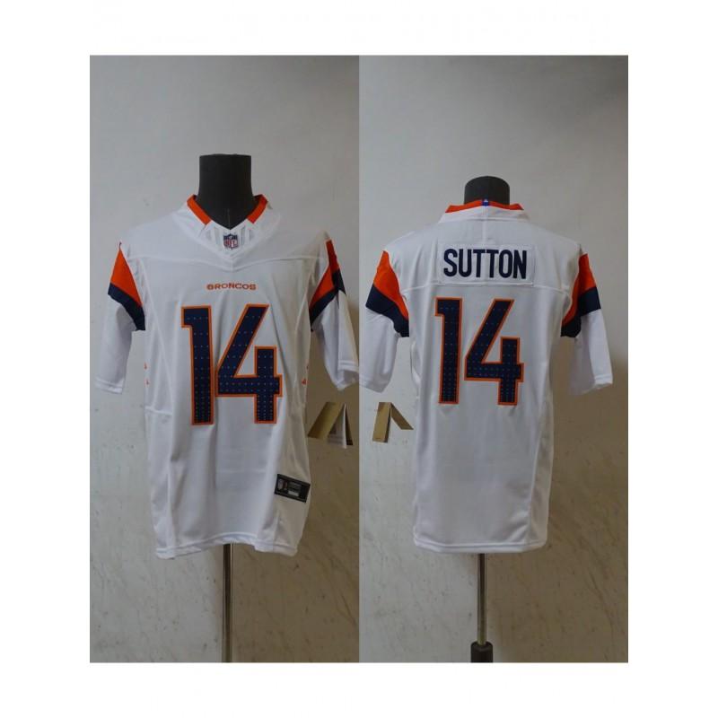 Denver Broncos NFL Football Jersey Embroidered Patch Tee Mens Short Sleeve Team Apparel