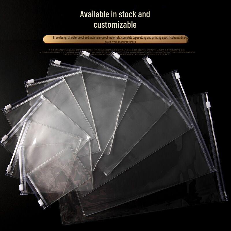 Clear PVC Zipper Bag for Jewelry and Cosmetics Storage