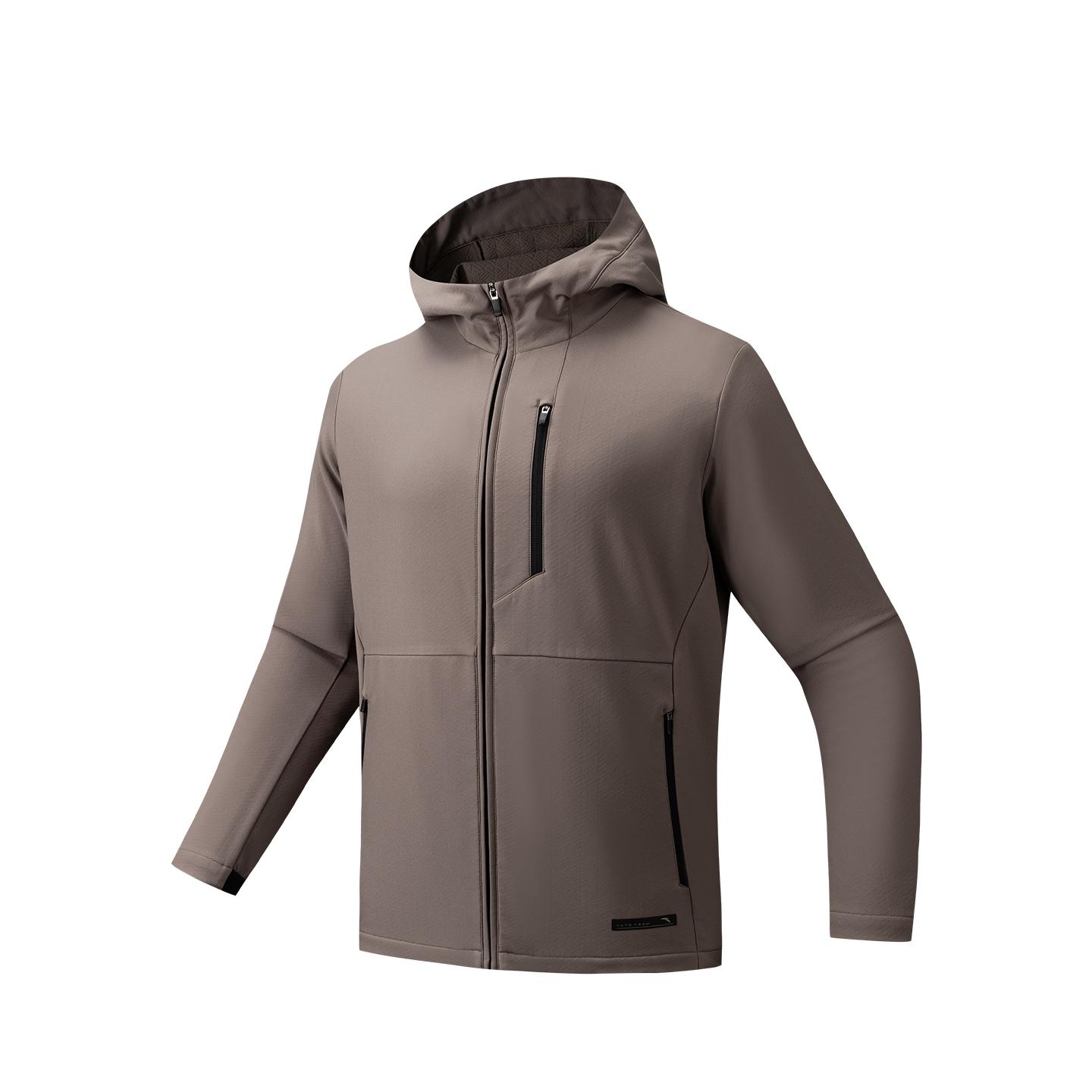 Anta Training Series Woven Sports Jacket Men Jacket Gray Brown 952617607-2 S