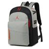 Solid Color Air Pattern Student Backpack Curved Straps Schoolbag Gift