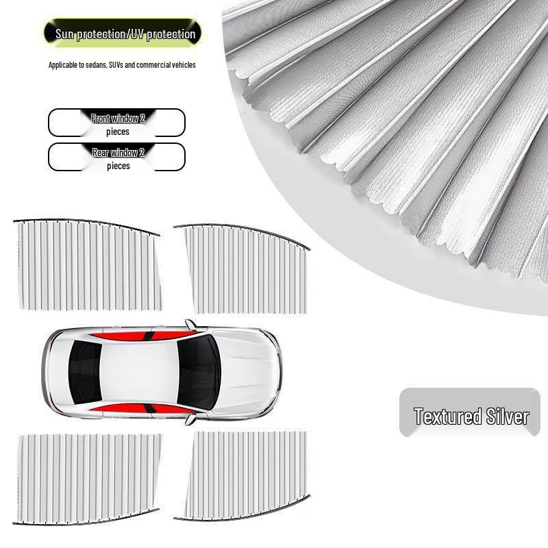 Magnetic Car Window Sunshade Curtains for Privacy and UV Protection
