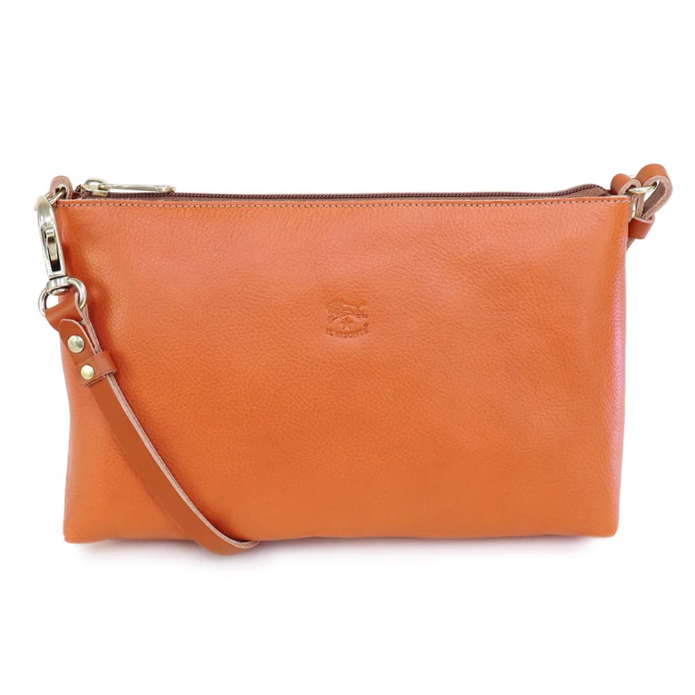 [IL BISONTE] (BSH092 PVX001 CA126 CARAMEL) 23SS Caramel Brown Shoulder BagPochette [Used]