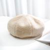 Plush Painter Caps Keep Warm Octagonal Hat Vintage Women Berets  Winter