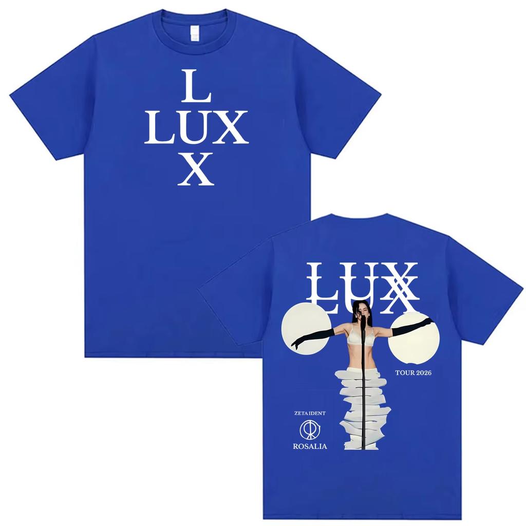 Heißer Verkauf Singer Rosalia Lux Tour 2026 Grafik T-Shirt Unisex Unisex Vintage Mode Hip Hop T-Shirts Y2k Harajuku Streetwear T-Shirt