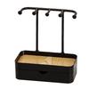Jewelry Organizer Double Layer Jewelry Drawer Storage Display Rack for Necklaces Bracelet Earring Ring Black