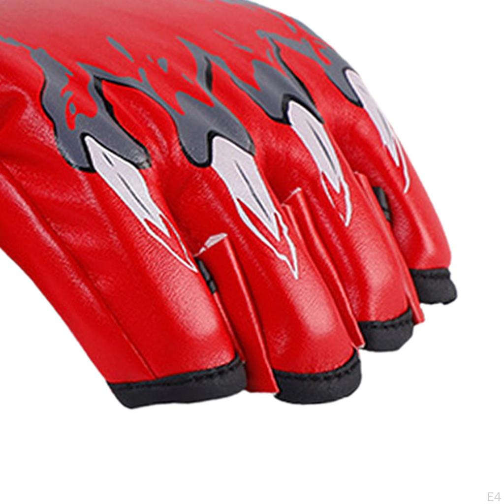 Boxing Gloves, Open Palms Protective Gear Lightweight Breathable Sport Mittens Mitts for Women Men