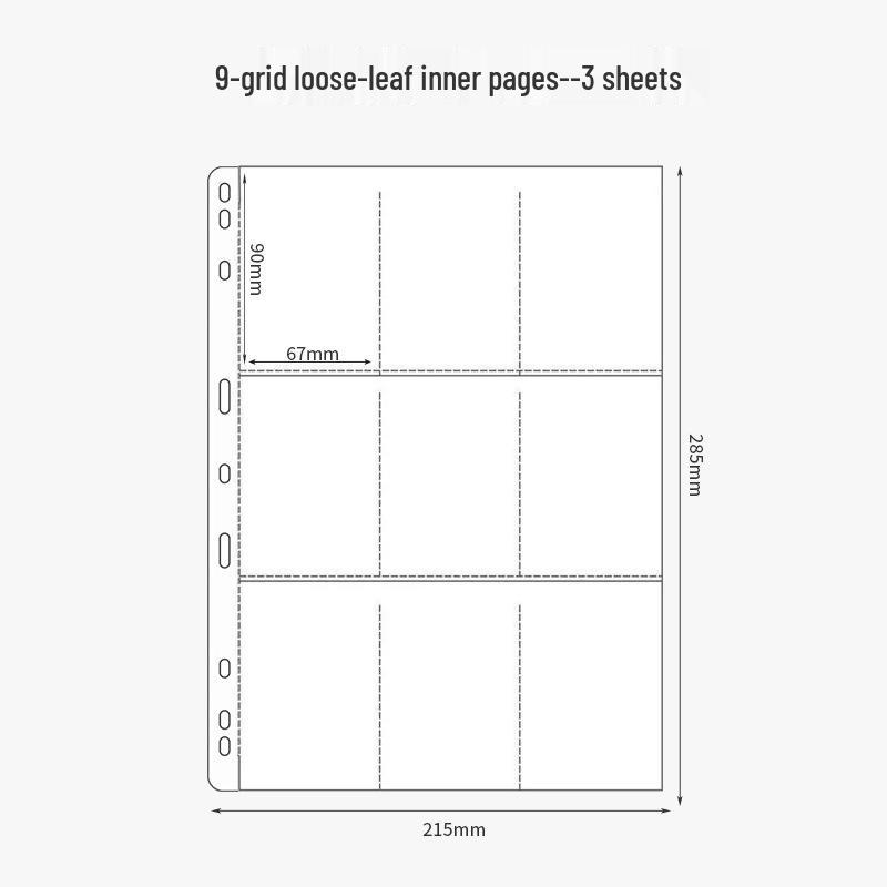 Anime Badge Display Book – Two-Dimensional Transparent Storage Binder