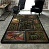 Prehistoric Dinosaurs Pattern Rug Floor Mat for Living Room or Bedroom Soft and Comfortable Carpet a Gift for Birthday and Holiday.
