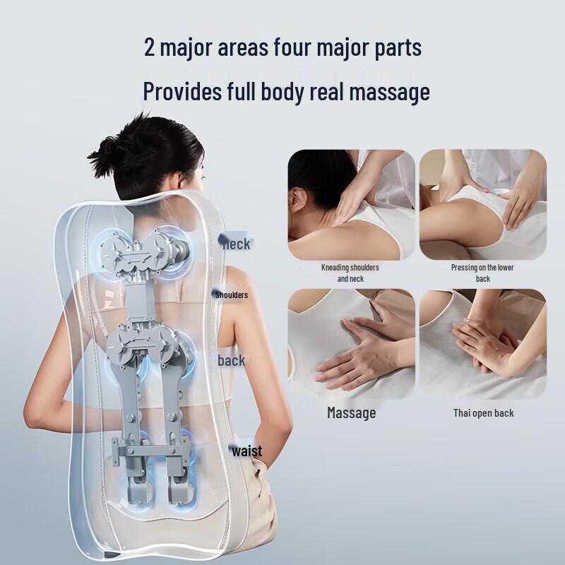 Aux Full Body Kneading Massage Cushion with Heat CN plug (adapter included)