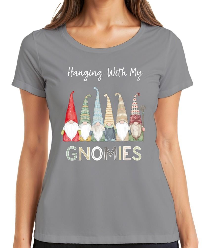 Hanging With My Gnomies Christmas Gnome Gnome Scandinavian Unisexs TShirt