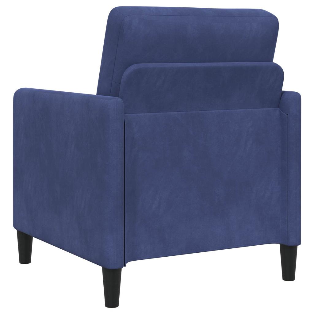 Storage Sofa Set 2 pcs Police Blue Polyester