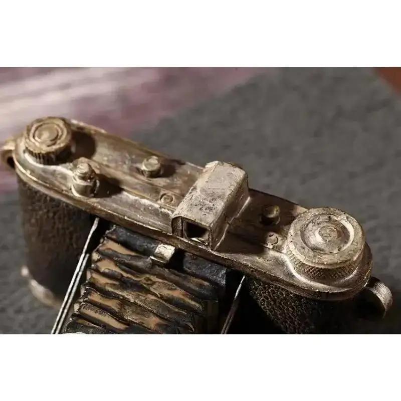 Vintage Retro Model Fotoaparátu Displej Stolní Pryskyřičné Řemesla Kancelářské Dekorace Domácí Obývací Pokoj Imitace Šik Bar Mini Antický