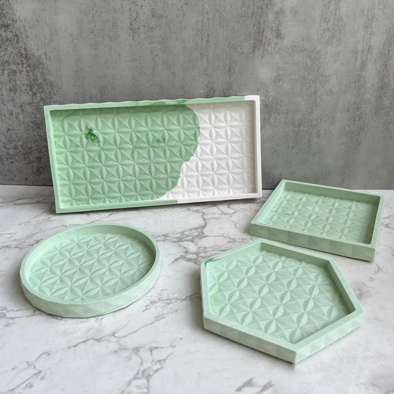 DIY-Schale Silikonharzform Runde Form Epoxidharz Gießform Schmuckbehälter Ring Schmuckstück Aufbewahrungsplatte Form