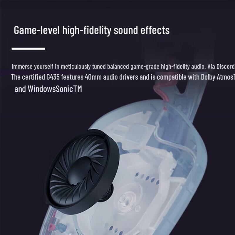 Logitech G435 Wireless Bluetooth Gaming Headset