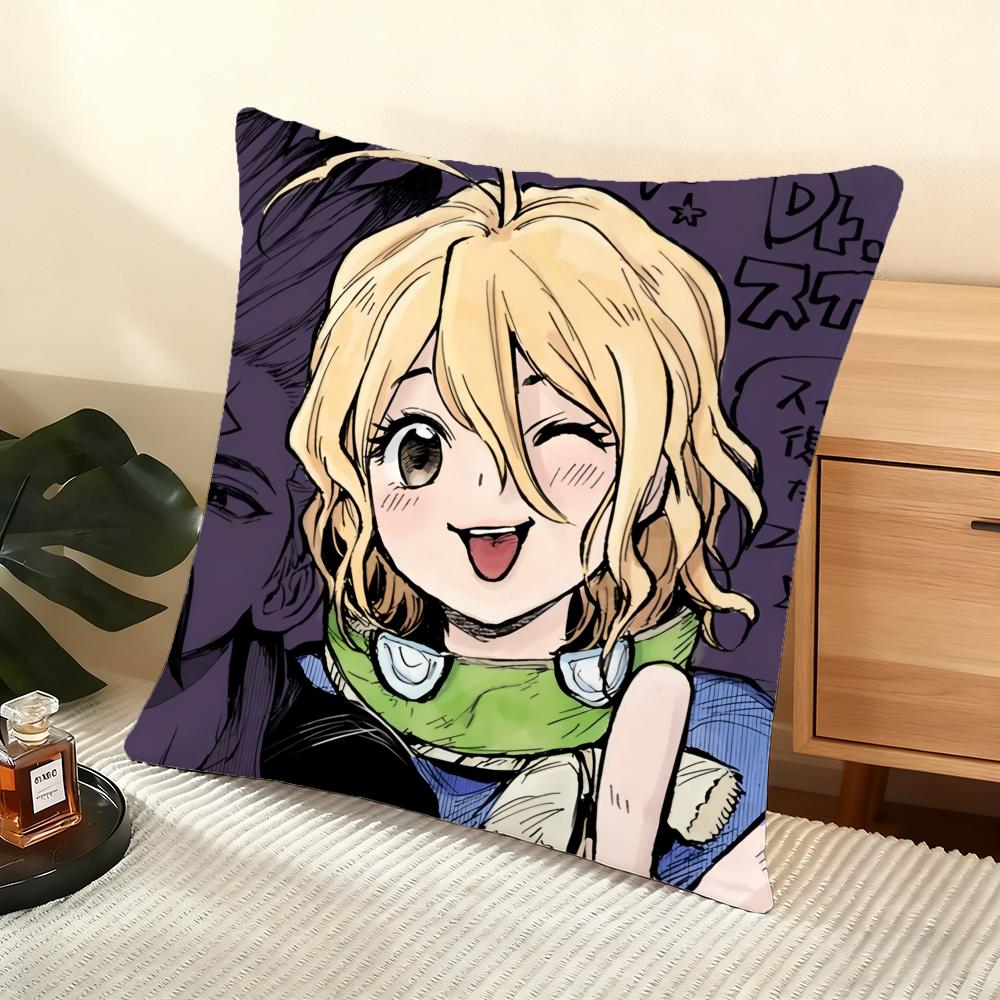Dr Sstone Science Future Cushion Cover Soft Short Plush Pillow Cover Smooth Cozy Texture Aesthetic Cushion Case Home Decor