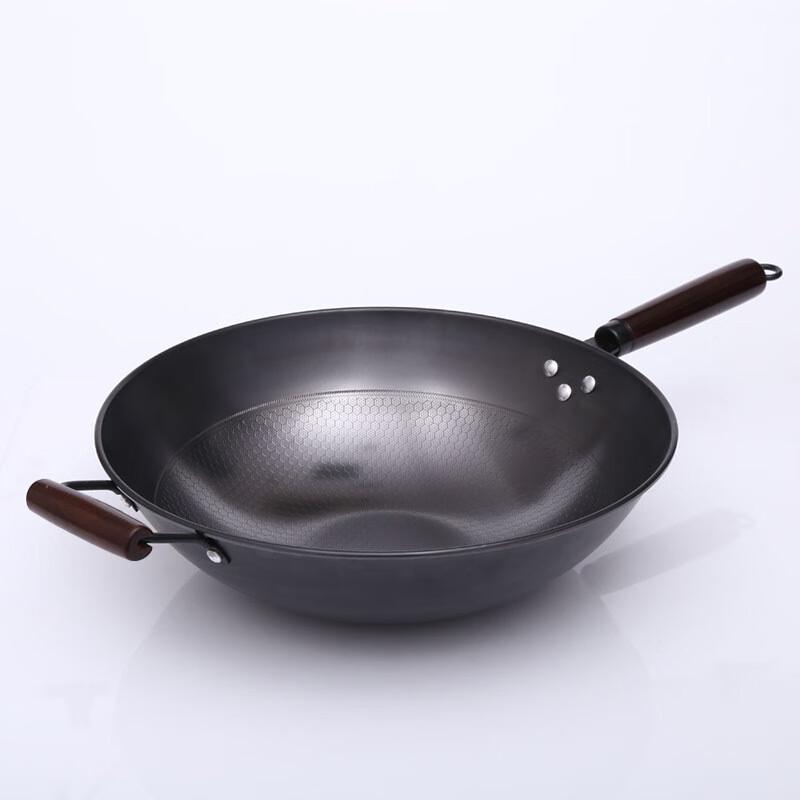 Wutuo Zhangqiu Traditional Iron Wok with Honeycomb Texture