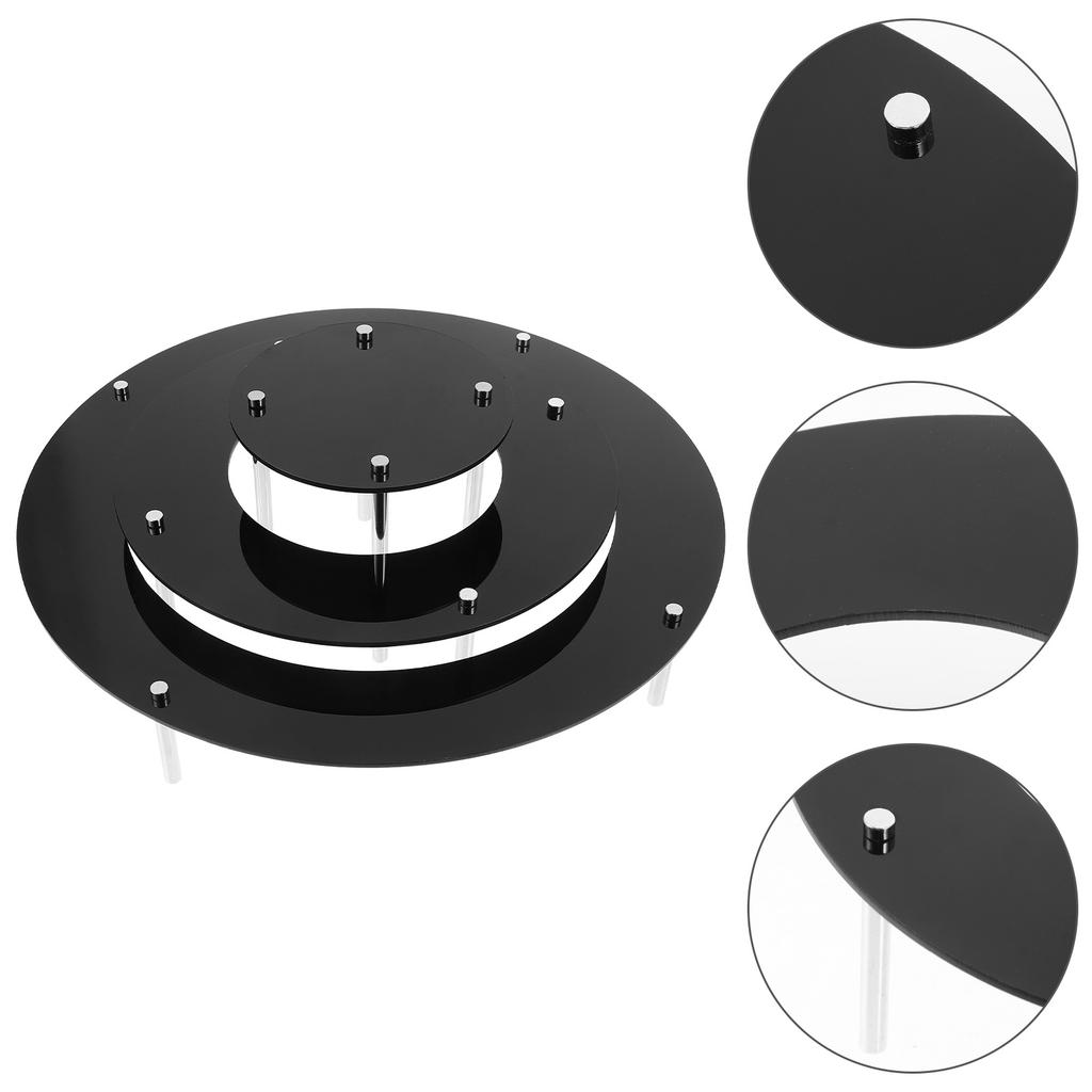 1 set 1 Set Clear Acrylic Cake Stand Cupcake Riser Display Rack For Dessert Table Party Food Display Buffet Wedding Event Cafe