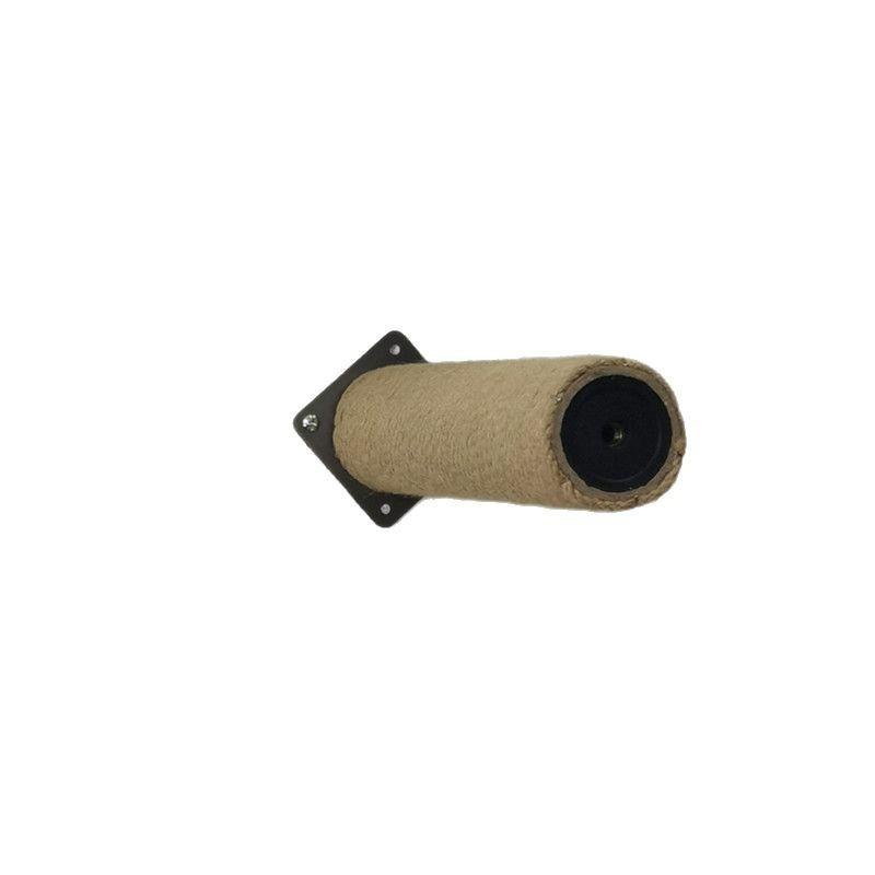 Wall Mounted Solid Wood Cat Scratching Post Wear Resistant Sisal Cat Tree With Cat Hammock Integrated Cat Wall Set