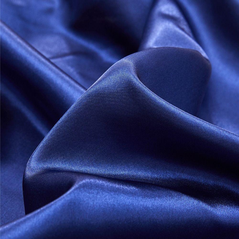 2pcs Satin Silk Sleeping Pillowcase Solid Color Pillow Cover  Pillow Protector