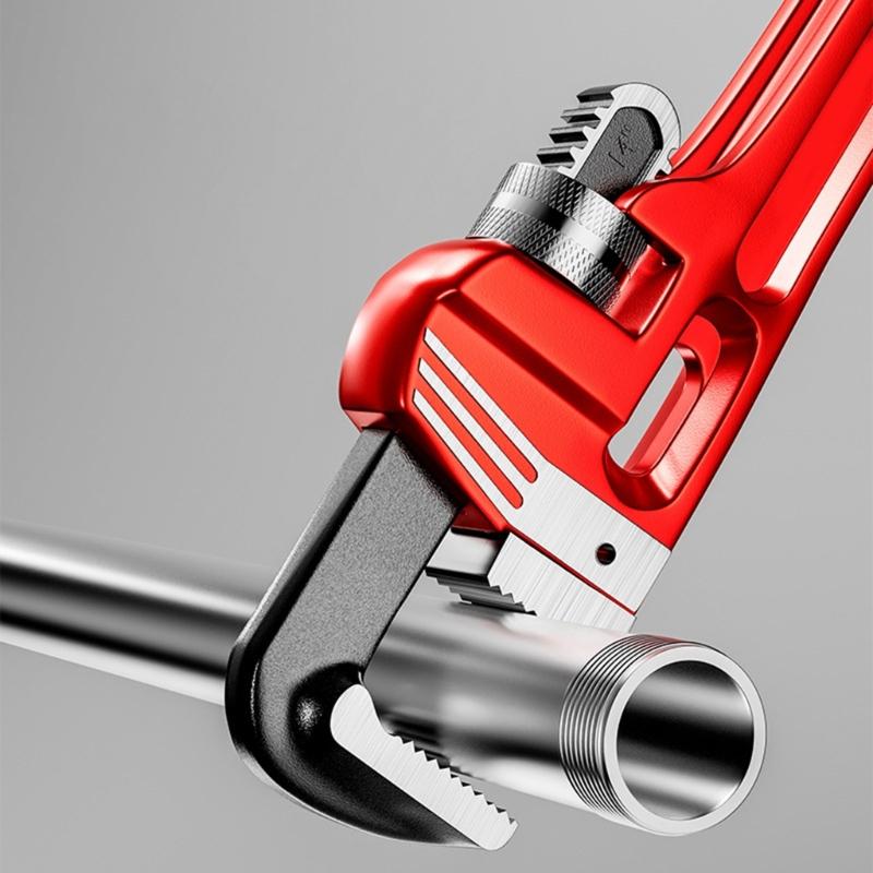 8 "/10"/12 "/14"/18 "Heavy Duty Gerade Rohr Sanitär Schraubenschlüssel Einstellbare Rohr Klemmen Zangen Klempner Schraubenschlüssel Werkzeug